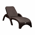 Шезлонг RATTAN (Раттан) коричневый