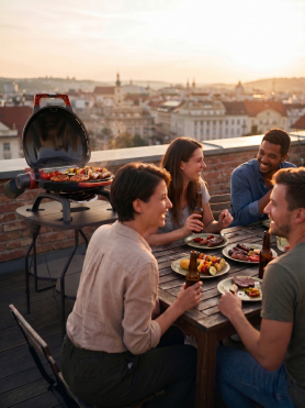 Газовый гриль O-GRILL 7 ULTRA orange + адаптер А
