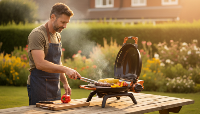 Газовый гриль O-GRILL 7 ULTRA orange + адаптер А