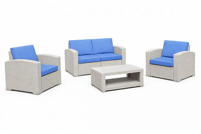 Комплект мебели Rattan Premium 4 (серый)