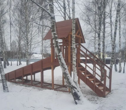 Зимняя горка Савушка зима 5 (скат 5м)