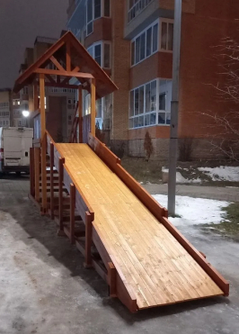 Зимняя горка Савушка зима 5 (скат 5м)