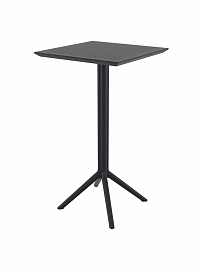 Стол квадратный барный складной Sky Folding Bar Table 60 (черный)