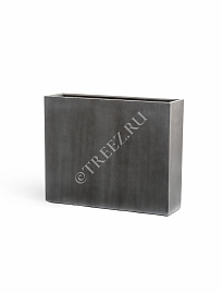 Кашпо TREEZ Effectory Beton Высокий Дивайдер Тёмно-серый бетон