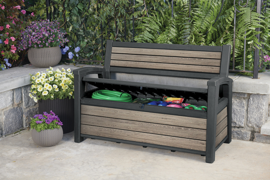 Скамья - сундук Дэко (Deco Garden Bench Ashwood) 227 л ясень