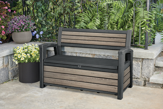 Скамья - сундук Дэко (Deco Garden Bench Ashwood) 227 л ясень
