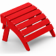 Подставка для ног Адирондак Доми (красный)