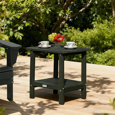 Садовый приставной стол Адирондак Доми (черный)