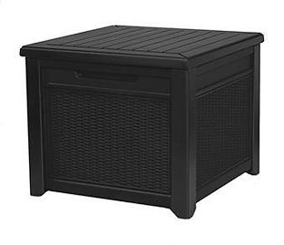 Квадратный сундук Cube Rattan 208 л (графит)