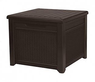 Квадратный сундук Cube Rattan 208 л (коричневый)