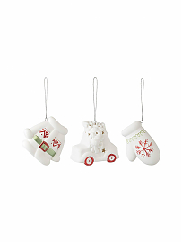 Набор ёлочных украшений с подсветкой Classy ornaments из коллекции New Year Essential, 3 шт.
