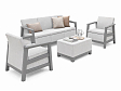 Комплект мебели Сканди (Scandi Linea 3 Seater Set ) пепельно серый