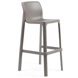 Стул пластиковый барный Net Stool (тортора)
